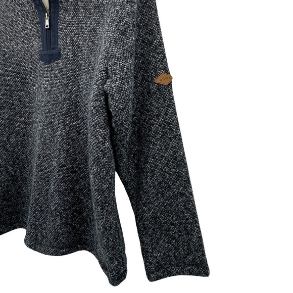 Men’s Orvis Sherpa Lined Pullover 1/4 Neck Sweater Navy Blue Classic Fit | Sz M - Picture 4 of 7